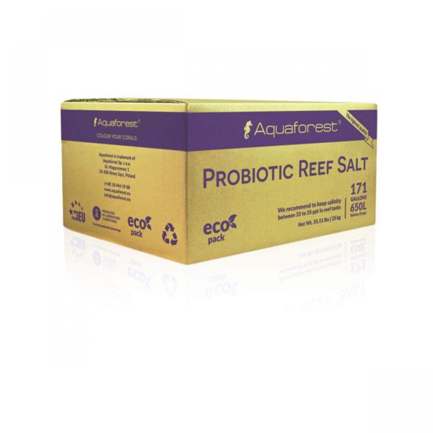 Aquaforest Probiotic Reef Salt Box 25 Kg.