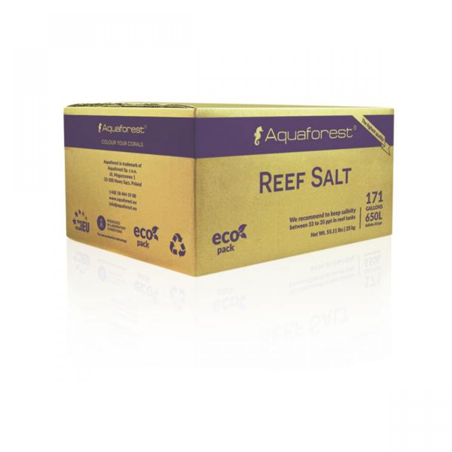 Aquaforest Reef Salt Box 25 Kg.